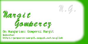 margit gompercz business card